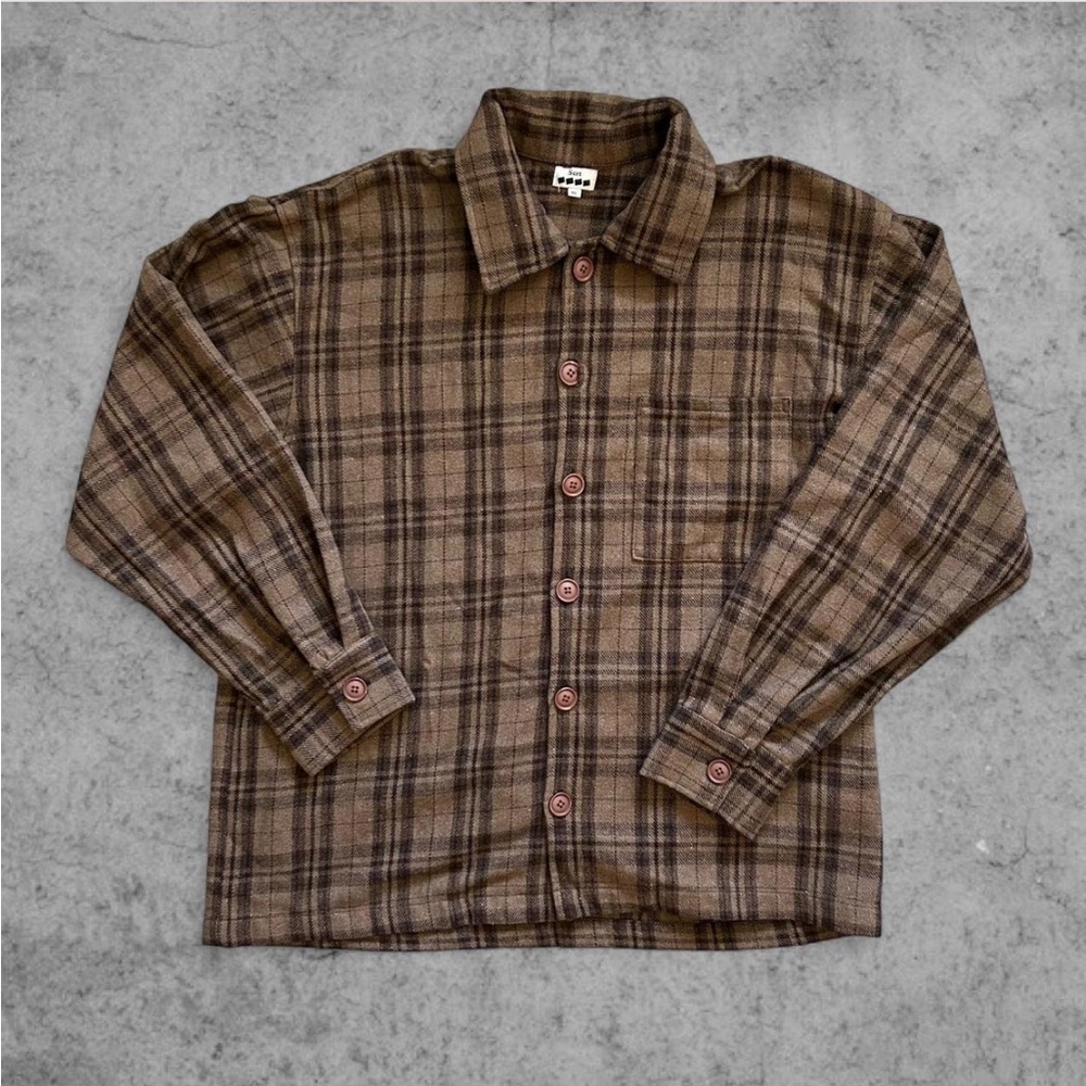 SCRT Brown & Black Heavy Duty Wool Flannel | XL